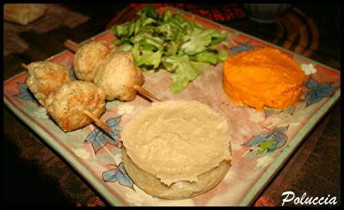 Balls de Poulet & Purée à la vanille