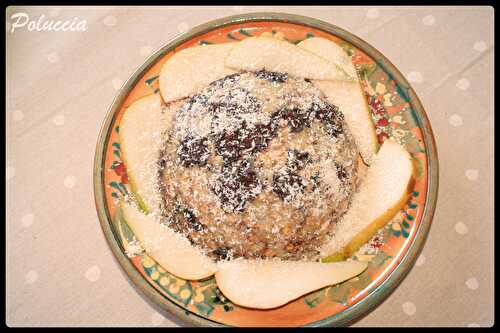 Bowl cake banane, noix de coco et flocons d’avoine