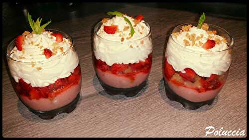 Duo de fraises en verrine – Recette Émission Manghjà Inseme