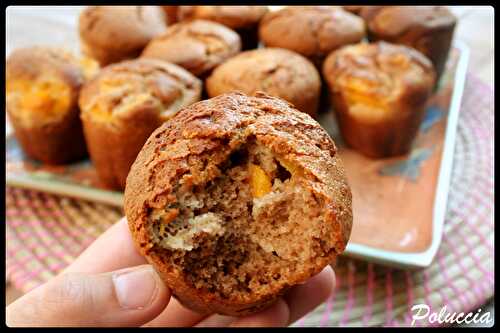 Muffins à la châtaigne et aux pêches