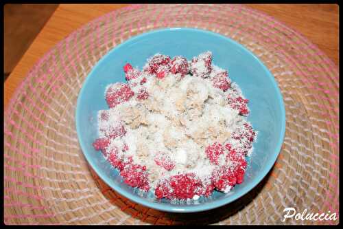 Porridge framboises & noix de coco