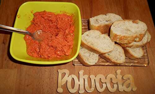 Tartinade au chèvre et chorizo