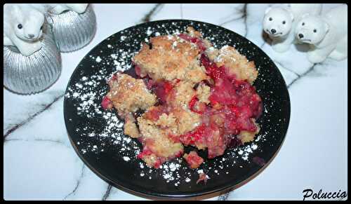 Un Crumble de Pommes, Framboises & Myrtilles