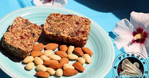 Barres végan sans cuisson aux amandes