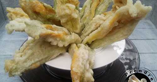 Beignets de fleurs de courgettes