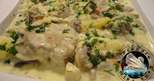 Blanquette de veau aux pommes de terre (pas à pas en photos)