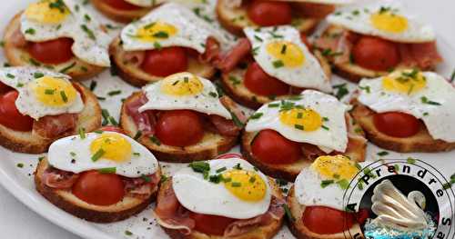 Bouchées jambon œufs de caille