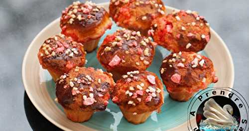 Briochettes aux pralines roses (pas à pas en photos)