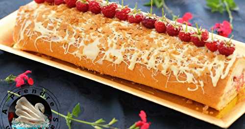 Bûche framboises pistache