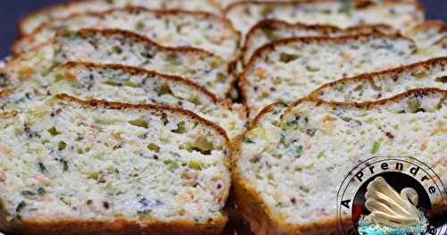 Cake au saumon fumé et au concombre