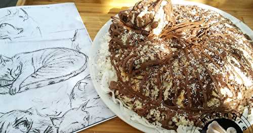 Chat tigré « Choco-coco » (pas à pas en photos) (gagnante du 1er prix !)