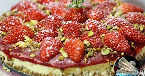 Cheesecake fraises pistaches