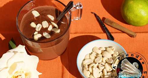 Chocolat chaud aux cacahuètes (pas à pas en photos)