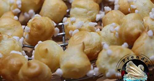 Chouquettes au sucre perlé (pas à pas en photos)