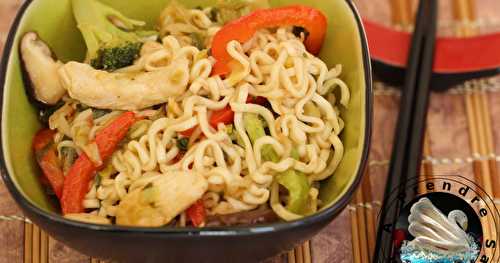 Chow mein au poulet