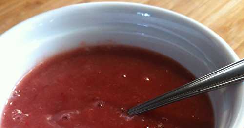 Compote pommes fraises