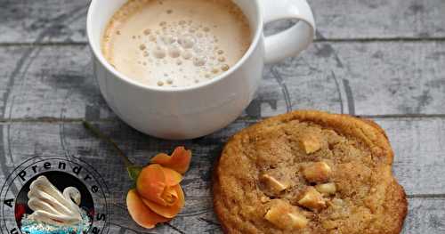 Cookies au café et au chocolat blanc