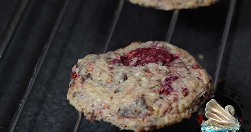 Cookies au son d'avoine et framboises (pas à pas en photos)