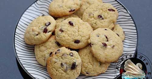 Cookies cranberries chocolat blanc