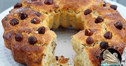 Couronne briochée aux noisettes