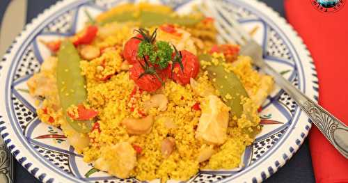 Couscous parfumé aux épices poulet et légumes