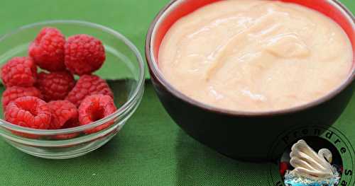 Crème pâtissière aux framboises