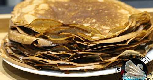 Crêpes à la farine de châtaigne et vanille 