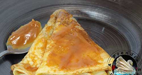 Crêpes au caramel au beurre salé fait maison