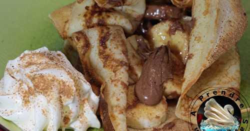 Crêpes en aumônière banane chocolat