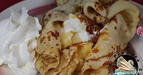 Crêpes en aumônière normandes