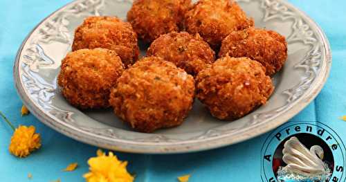 Croquettes de crabe et noix de coco