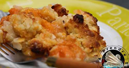 Crumble abricots amandes