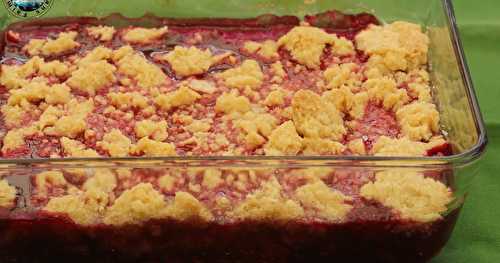 Crumble aux framboises