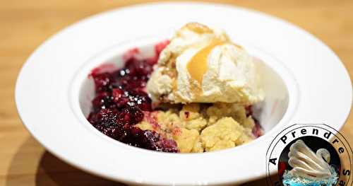 Crumble aux fruits rouges (pas à pas en photos)