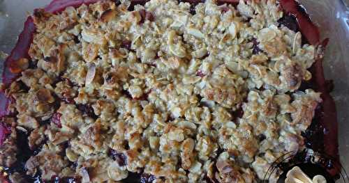 Crumble de mûres et framboises