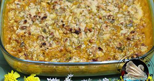 Crumble de poulet à la mangue et coco