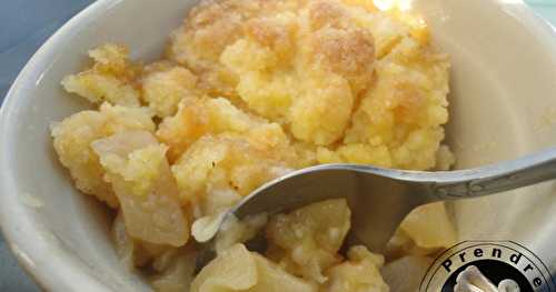 Crumble poire cardamome