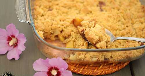 Crumble pomme poire chocolat