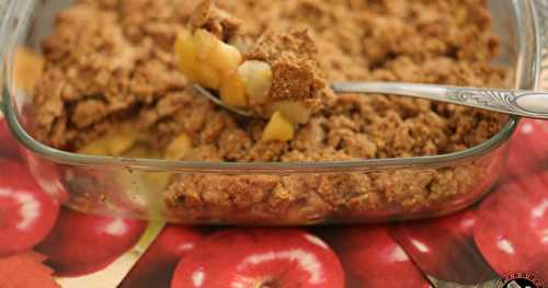 Crumble pommes poires cannelle