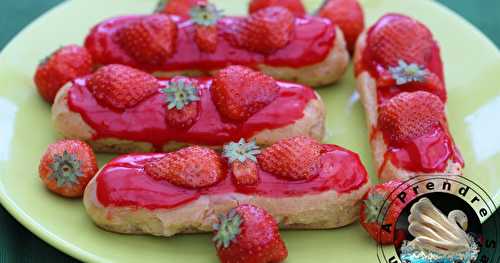 Éclairs aux fraises