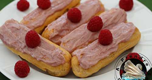 Éclairs aux framboises