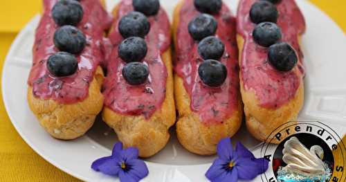 Éclairs aux myrtilles