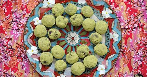 Energy balls matcha chocolat