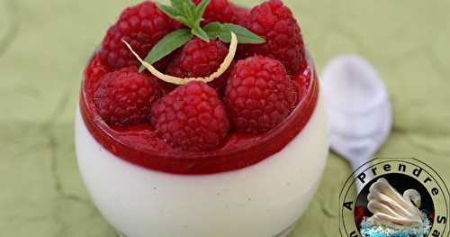 Entremet Carré Frais à la vanille Bourbon et framboises à la verveine (pas à pas en photos)