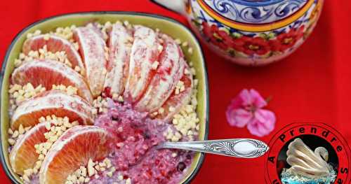 Flocons roses aux amandes