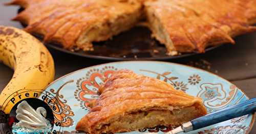 Galette des rois crème d’amandes banane caramel