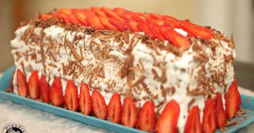 Gâteau brésilien fraises chocolat
