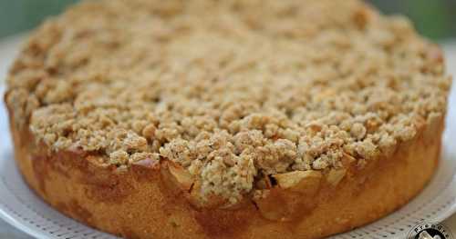 Gâteau crumble aux pommes caramélisées