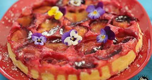 Gâteau manqué aux prunes