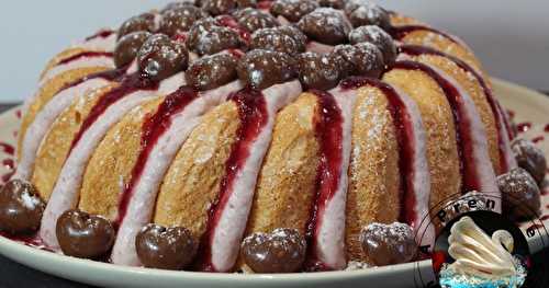 Gâteau nuage aux cerises